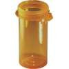 Rexam Amber Plastic Vial Click 250 x 10 Dr