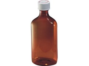 Rexam Amber Plastic Oval Crc 50 x 8 Oz