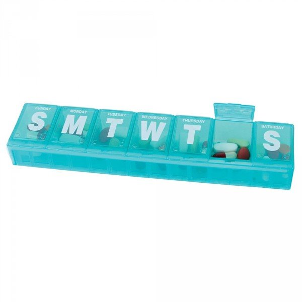 Image 1 of Weekly Contoured Pill Planner - XL (6 Pack)