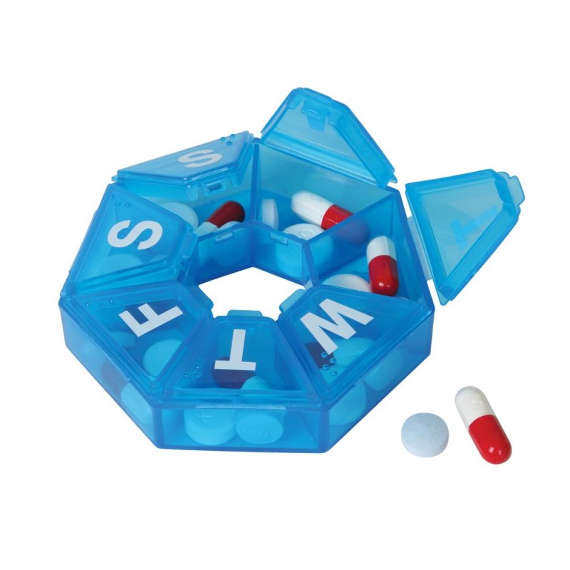 Image 1 of Weekly 7-Sided Pill Planner (Medium)