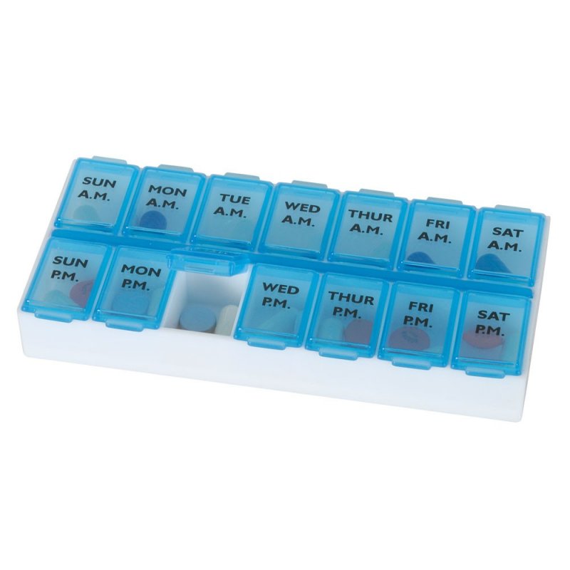 Image 1 of Weekly AM/PM Pill Planner