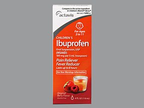 Ibuprofen 100 mg/5ml Suspension 4 Oz