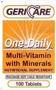 Image 0 of One Daily Multivitamins With Minerals 100 Tablets By Geri-Care