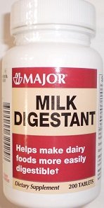 Image 0 of Milk Digestant 25-2 mg Tablets 1X200 Each C2163194 Mfg. By Major Pharma