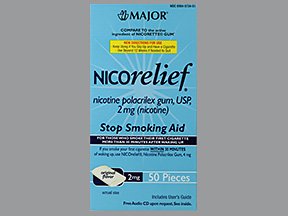 Image 0 of Nicorelief 2 Mg Gum 50 By Major Pharmaceutical