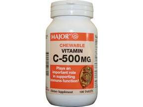 Image 0 of Vitamin C 500 Mg Chew able 100 By Major Pharmaceutical