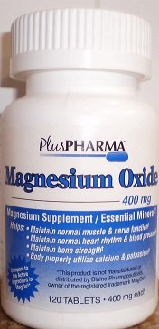 Image 0 of Magnesium Oxide 400 Mg Tablets 120 By Plus Pharmaceutical