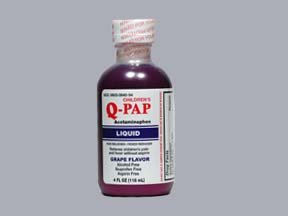 Image 0 of Q-Pap Grape Liquid 160Mg/5Ml 4 Oz Qualitest By Par Pharmaceutical