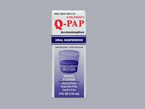 Image 0 of Q-Pap Child Suspension Grape Flavor 120 Ml By Par Pharmaceutical