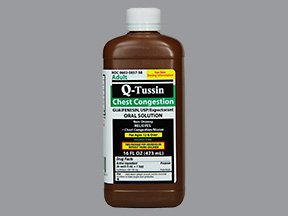 Q-Tussin 100Mg/5Ml Cherry Liquid 16 Oz By Par Pharmaceutical