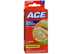 Ace Elastic Bandage With Clip 4 Inch