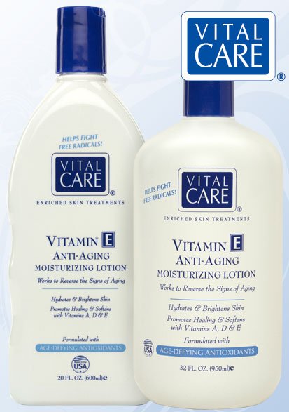 Vital Care Anti-Aging Vitamin E Lotion Bottle 20oz
