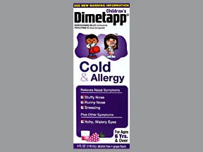 Image 0 of Dimetapp Childrens Cold&Allergy Grape Af 4 Oz Elixir