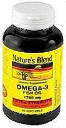 Natures Blend Fish Oil 1760 Mg Extra Strength 60 Soft Gels