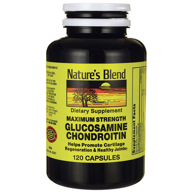 Natures Blend Glucosamine Chondroitin Maximum Strength Cap 120