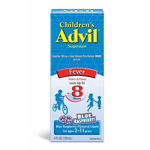 Image 0 of Advil Child Fever Blue Raspberry Flavor Suspension 4 Oz