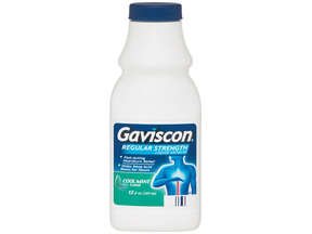 Image 0 of Gaviscon Regular Strength Cool Mint Flavor Antacid Liquid 12 oz