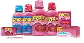 Image 2 of Pepto-Bismol Upset Stomach Reliever Cherry Chewable Tablets 30