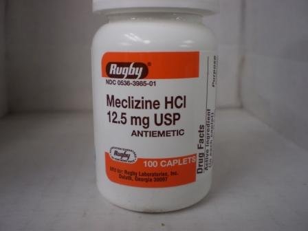 Image 0 of Meclizine Hcl 12.5 mg Antiemetic Caplets 100