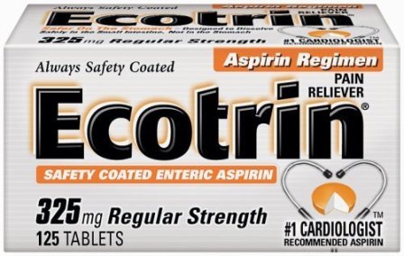 Ecotrin 325 mg Regular Strength Tablets 125