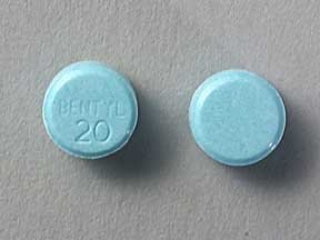 Image 0 of Bentyl 20 Mg Tabs 100 By Actavis Pharma.