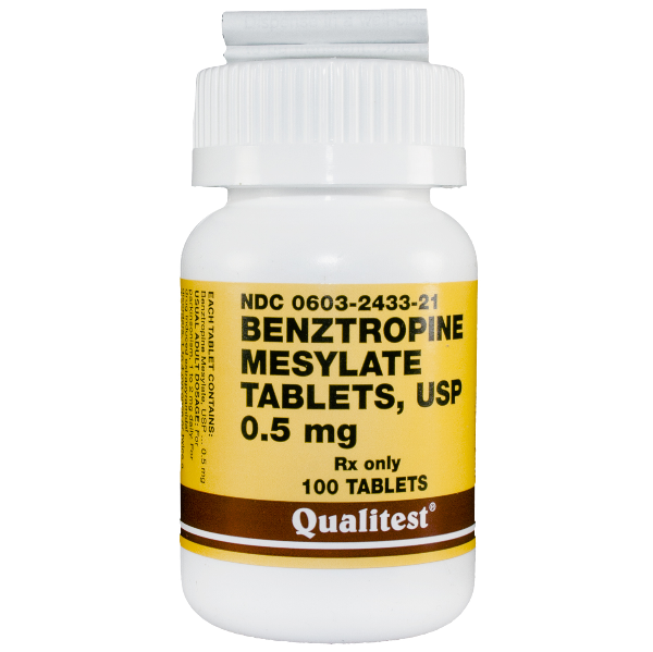 Benztropine Mesylate 0.5 Mg Tabs 100 By Qualitest Pharma