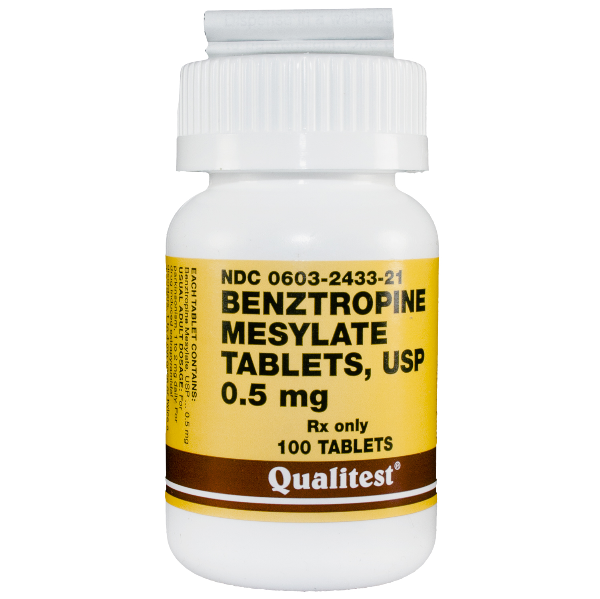 Image 0 of Benztropine Mesylate 0.5 Mg Tabs 100 By Qualitest Pharma