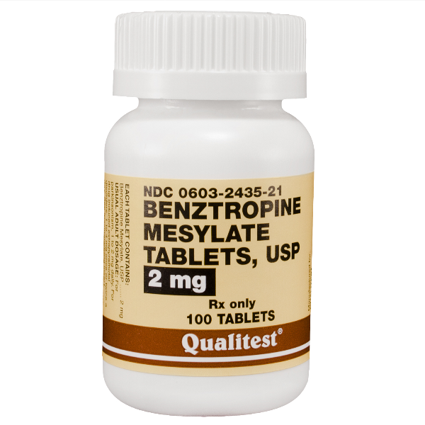 Image 0 of Benztropine Mesylate 2 Mg Tabs 100 By Qualitest Pharma.