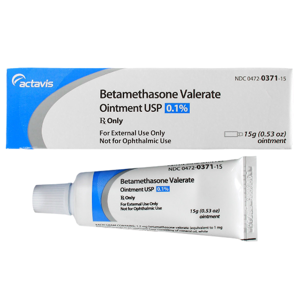 Betamethasone Valerate 0.1% Ointment 15 Gm By Actavis Pharma.