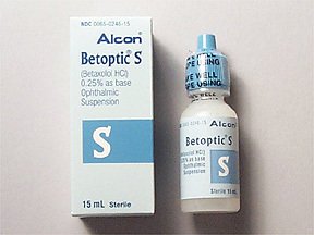 Betoptic S 0.25% Drops 15 Ml By Alcon Labs. 