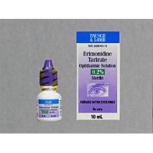 Brimonidine Tartrate 0.2% Drops 10 Ml By Valeant Pharma.