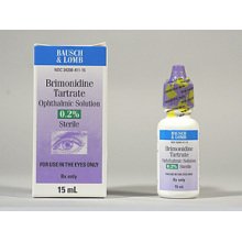 Brimonidine Tartrate 0.2% Drops 15 Ml By Valeant Pharma.