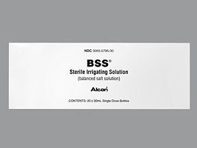 BSS Solution 20X30 Ml By Alcon Labs.