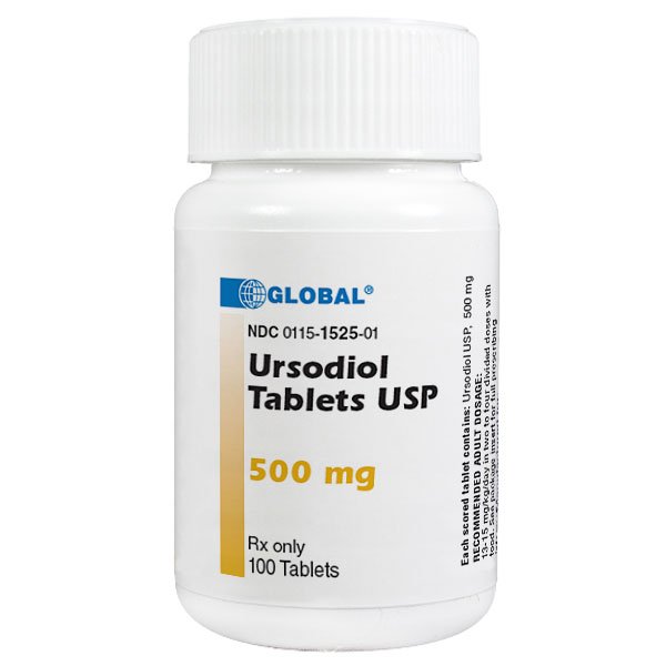 Image 0 of Ursodiol 500 Mg Tabs 100 By Global Pharma 