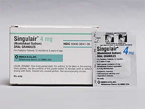 Image 0 of Singulair 4 Mg Uou Grn 30 By Merck & Co.