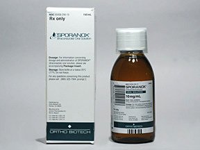 Image 0 of Sporanox 10 mg/ml Solution 150 Ml By J O M Pharma. 