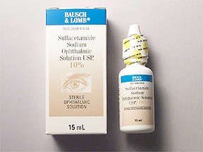 Image 0 of Sulfacetamide Sodium opth 10% Drop 15 Ml By Valeant Pharma.