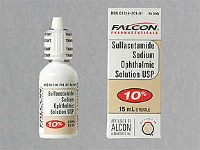 Sulfacetamide Sodium 10% Drop 15 Ml By Falcon Pharma.