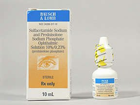 Sulfacet/Pred 10%/0.23% Drops 10 Ml By Valeant Pharma.