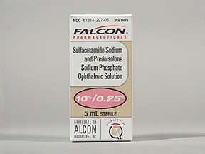 Image 0 of Sulfacetamide And Prednisolone 10-0.23{0.25}% Drop 5 Ml By Falcon Pharma. Free