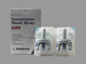 Sumatriptan 20 Mg Nasal Spray 6 By Sandoz Rx