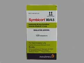 Symbicort 120 80-4.5 Mcg Inh 10.2 Gm By Astrazeneca Pharma 