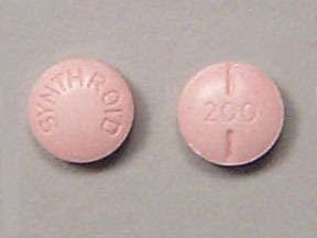 Image 0 of Synthroid 0.2 Mg 100 Unit Dose Tabs By Abbvie Us.