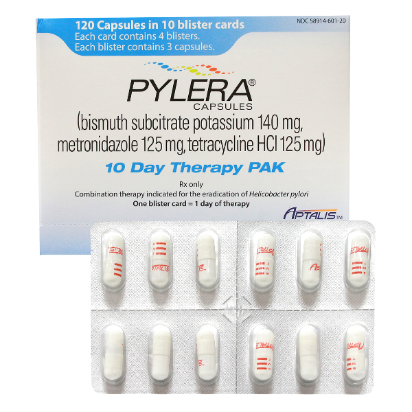 Pylera 10 Day 120 Caps By Allergan Inc.