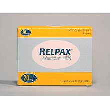 Relpax 20 Mg Tabs 6 By Pfizer Pharma 