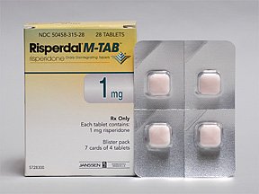 Image 0 of Risperdal M 1 Mg Tabs 28 By J O M Pharma. 
