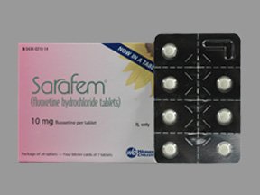 Image 0 of Sarafem 10 Mg Tabs 28 By Allergan Usa. 