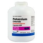 Potassium Chloride 10 Meq 500 Caps By Actavis Pharma 