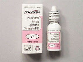 Prednisolone Acetate 1% Oph Drops 10 Ml By Sandoz/Falcon