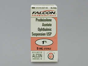 Prednisolone Acetate 1% Drop 5 Ml By Falcon /Sandoz. 